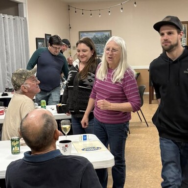 Mingling and having fun!